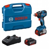 Акумулаторен ударен гайковерт Bosch GDX 18V-200, 2x4Ah батерии, зарядно и L-куфар